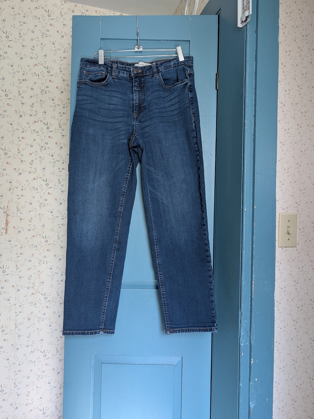 Ichi Jeans Twiggy Raven Dark Wash Straight-Leg Fade Marks 31 Denmark Brand